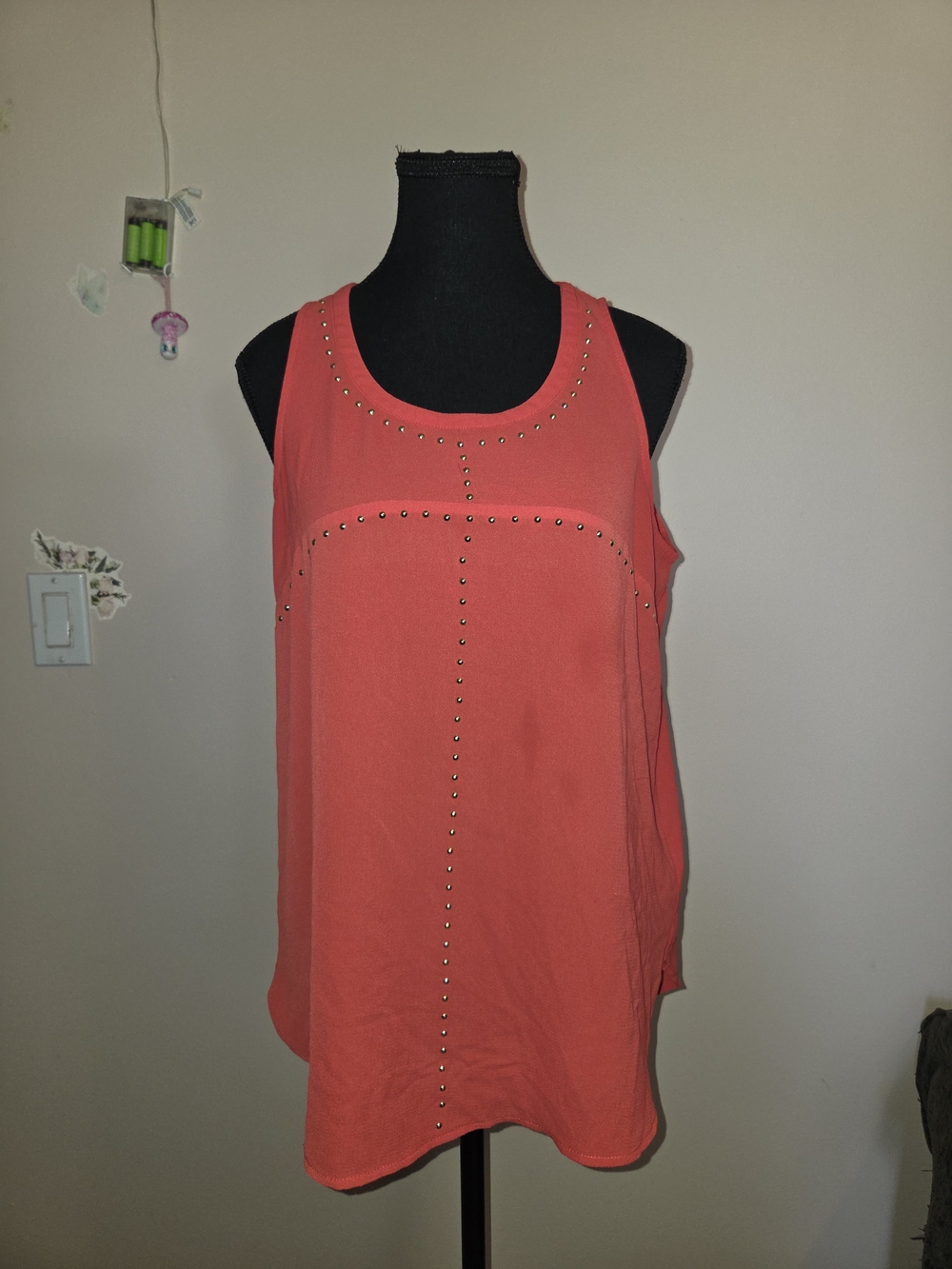 Michael Kors Tank Top in Coral Size Medium - Picture 2 of 7
